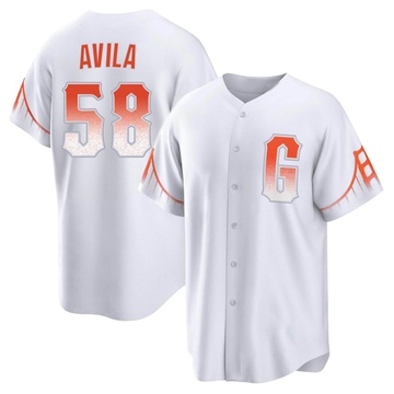 White Replica Nick Avila Men's San Francisco Giants 2021 City Connect Jersey
