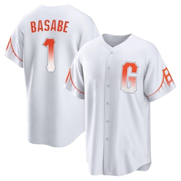 White Replica Osleivis Basabe Men's San Francisco Giants 2021 City Connect Jersey