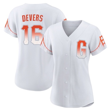 White Replica Rafael Devers Women's San Francisco Giants 2021 City Connect Jersey