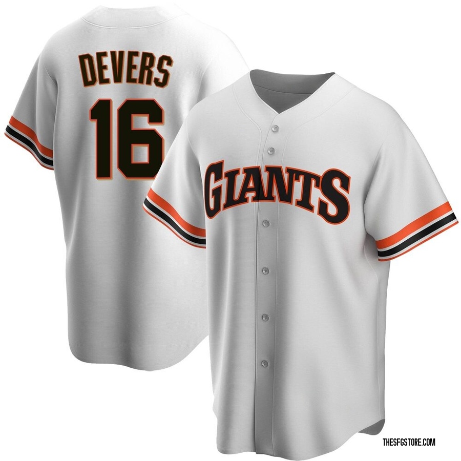 White Replica Rafael Devers Youth San Francisco Giants Home Cooperstown Collection Jersey