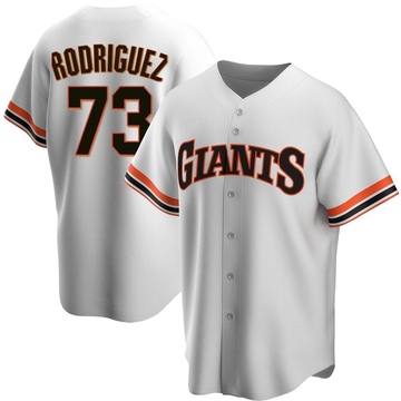 White Replica Randy Rodriguez Men's San Francisco Giants Home Cooperstown Collection Jersey