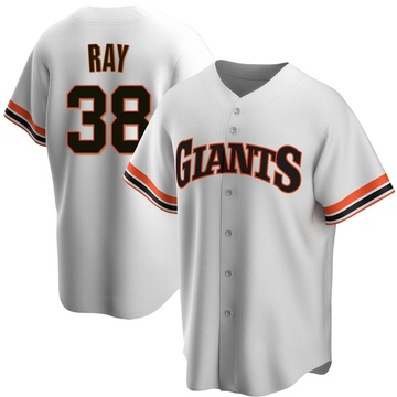 White Replica Robbie Ray Men's San Francisco Giants Home Cooperstown Collection Jersey
