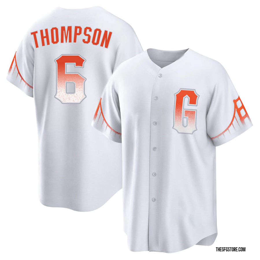 White Replica Robby Thompson Men's San Francisco Giants 2021 City Connect Jersey