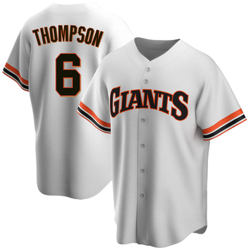 White Replica Robby Thompson Men's San Francisco Giants Home Cooperstown Collection Jersey