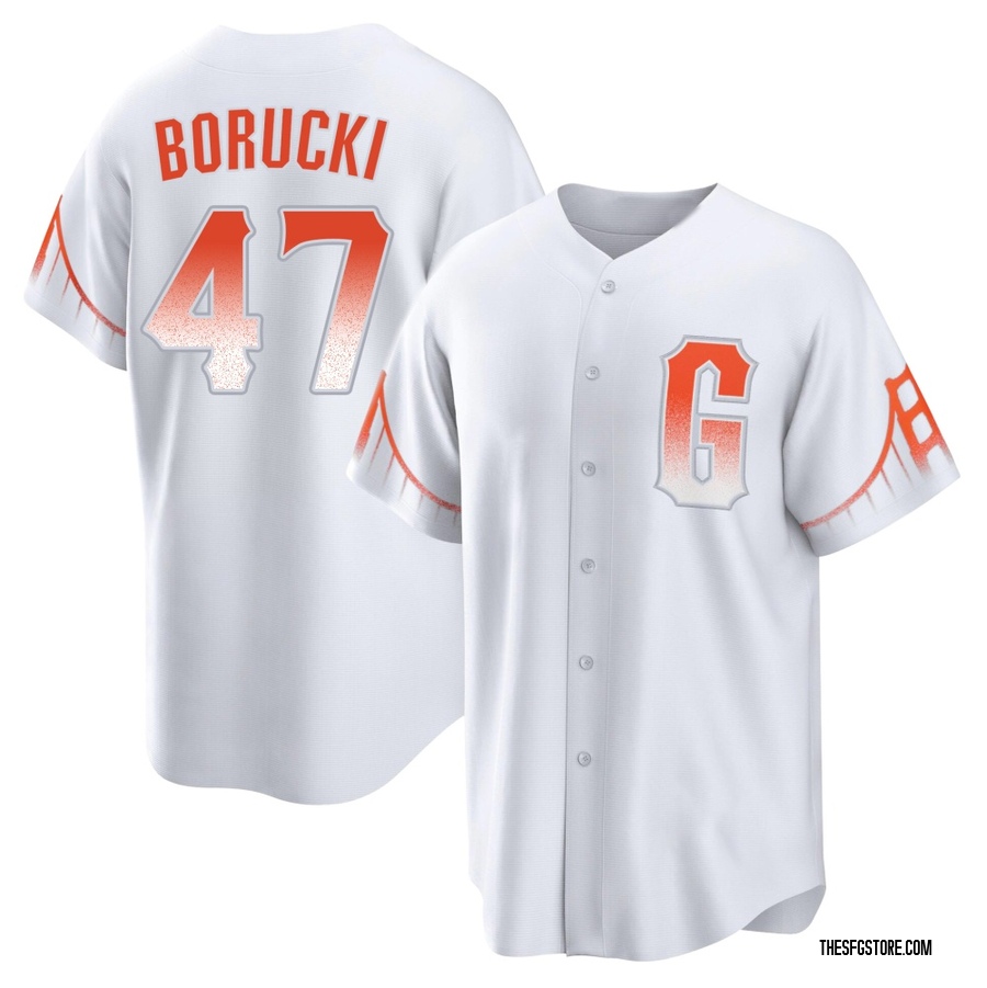 White Replica Ryan Borucki Youth San Francisco Giants 2021 City Connect Jersey