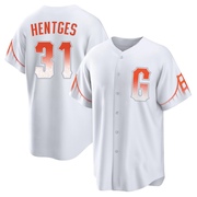 White Replica Sam Hentges Youth San Francisco Giants 2021 City Connect Jersey