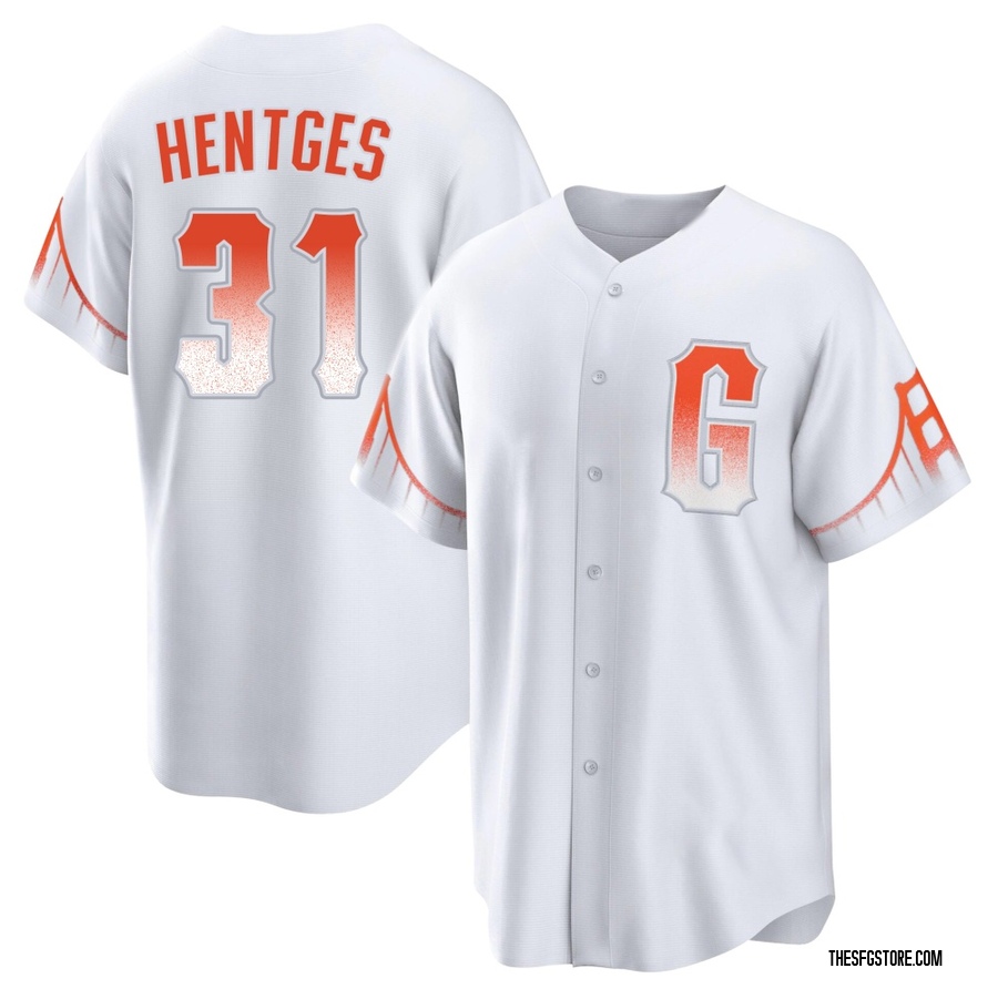 White Replica Sam Hentges Youth San Francisco Giants 2021 City Connect Jersey