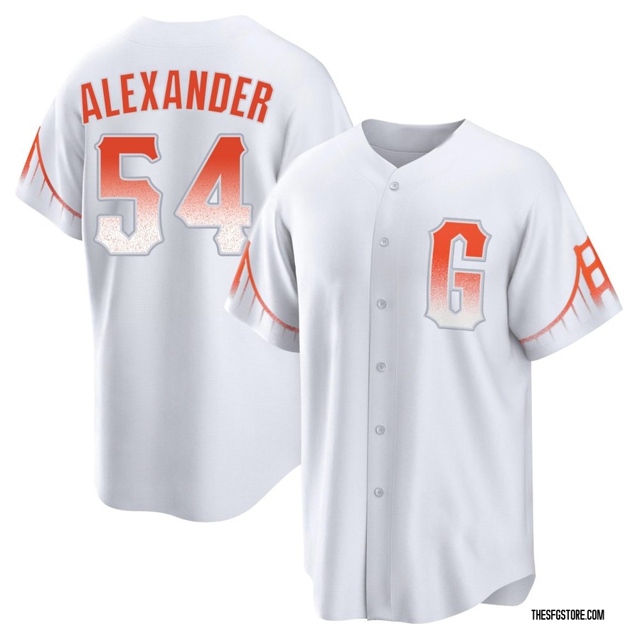 White Replica Scott Alexander Men's San Francisco Giants 2021 City Connect Jersey