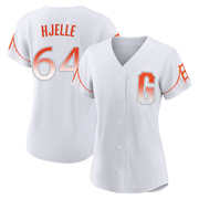 White Replica Sean Hjelle Women's San Francisco Giants 2021 City Connect Jersey