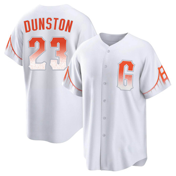 White Replica Shawon Dunston Youth San Francisco Giants 2021 City Connect Jersey