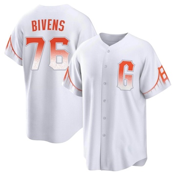 White Replica Spencer Bivens Men's San Francisco Giants 2021 City Connect Jersey