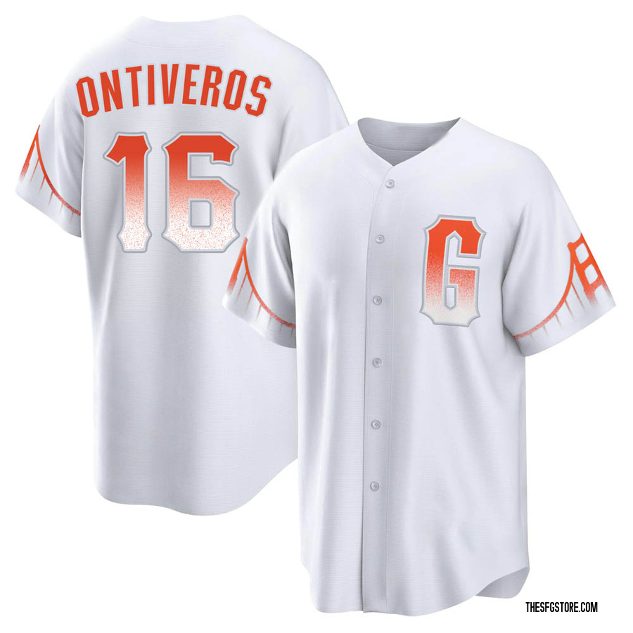 White Replica Steve Ontiveros Youth San Francisco Giants 2021 City Connect Jersey