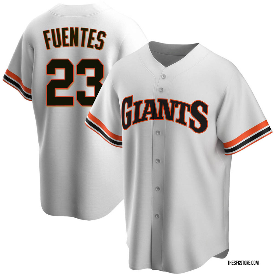 White Replica Tito Fuentes Youth San Francisco Giants Home Cooperstown Collection Jersey