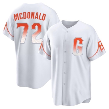 White Replica Trevor McDonald Men's San Francisco Giants 2021 City Connect Jersey