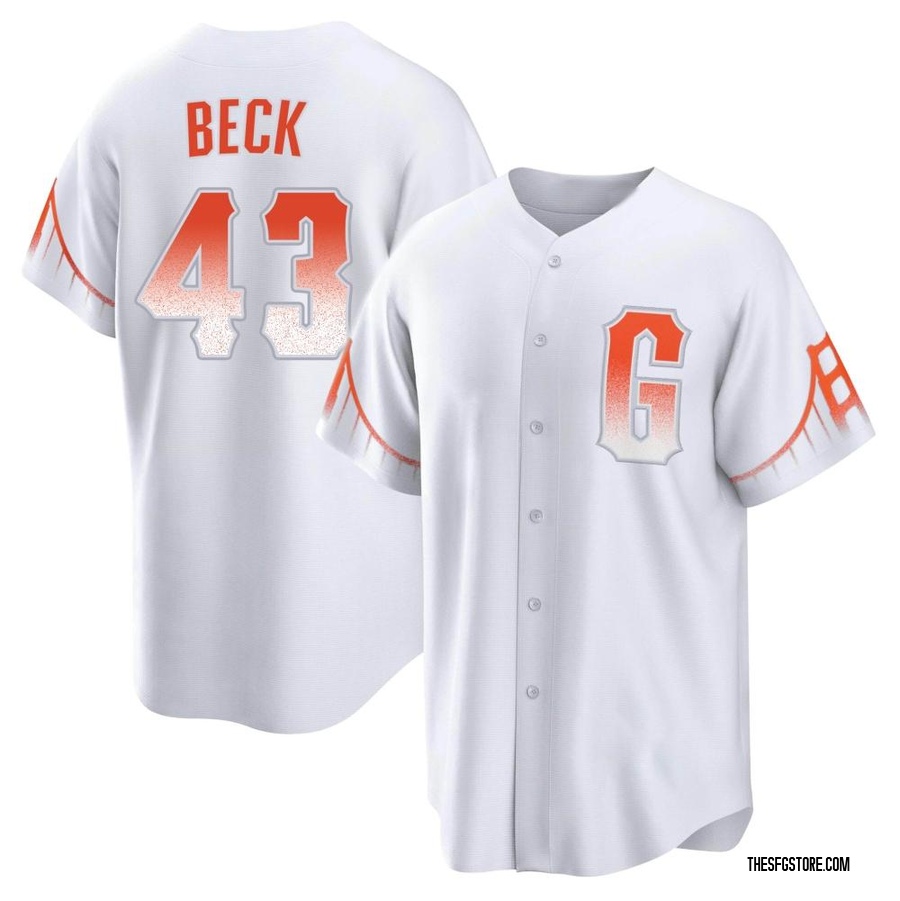 White Replica Tristan Beck Men's San Francisco Giants 2021 City Connect Jersey