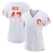 White Replica Tristan Beck Women's San Francisco Giants 2021 City Connect Jersey