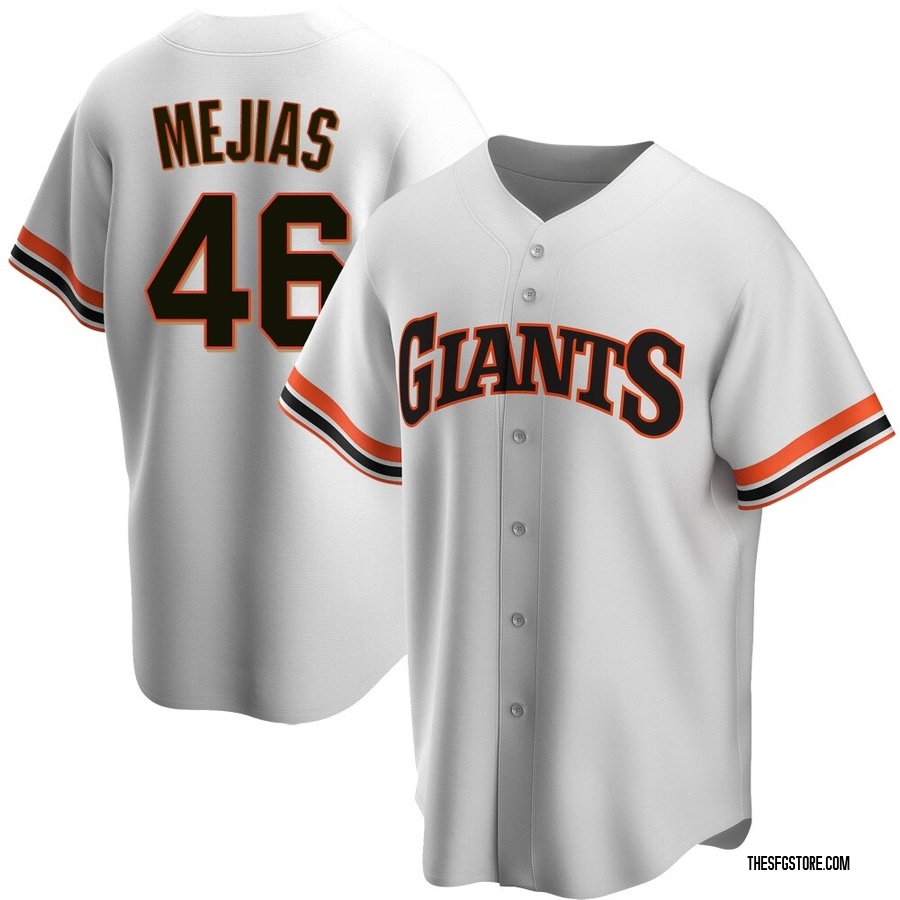White Replica Ubert Mejias Youth San Francisco Giants Home Cooperstown Collection Jersey