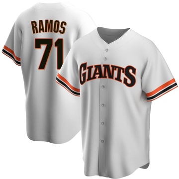 White Replica Wilkin Ramos Men's San Francisco Giants Home Cooperstown Collection Jersey