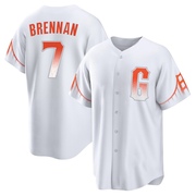White Replica Will Brennan Men's San Francisco Giants 2021 City Connect Jersey