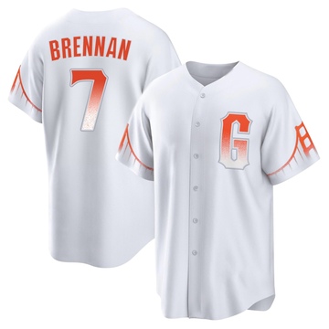 White Replica Will Brennan Men's San Francisco Giants 2021 City Connect Jersey