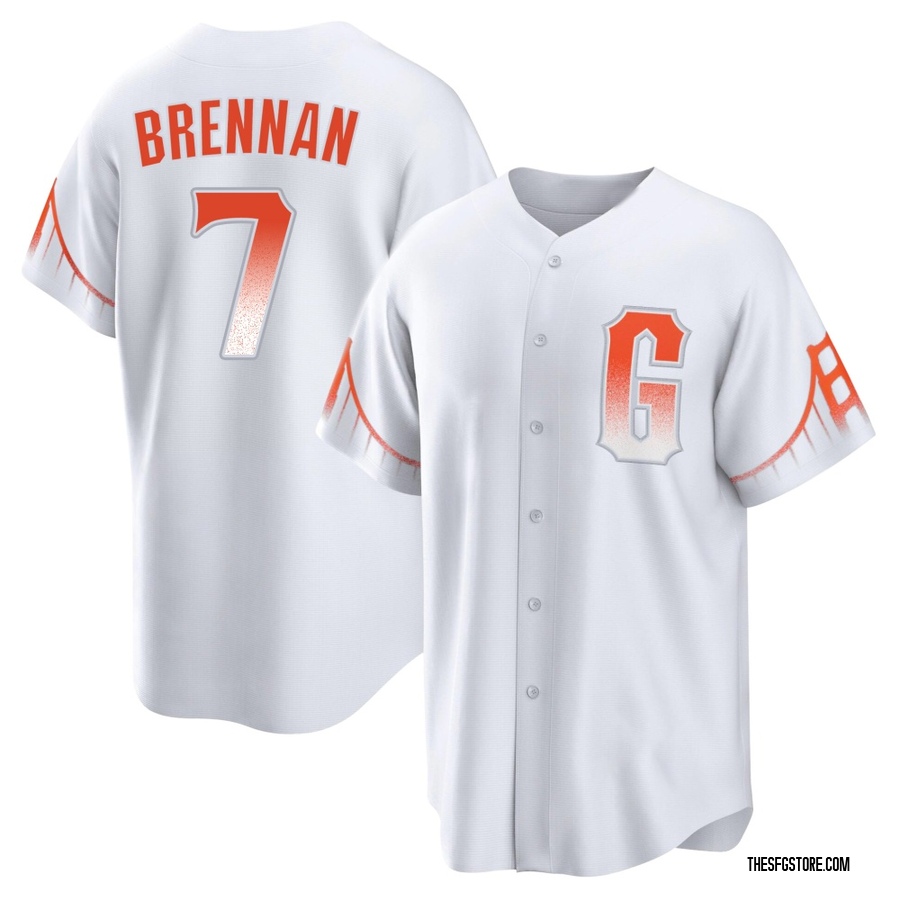 White Replica Will Brennan Youth San Francisco Giants 2021 City Connect Jersey