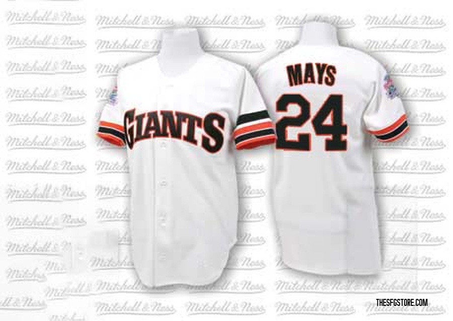White Replica Willie Mays Men's San Francisco Giants 1989 Throwback Jersey