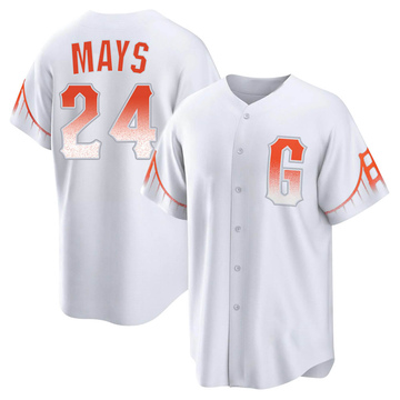 White Replica Willie Mays Men's San Francisco Giants 2021 City Connect Jersey
