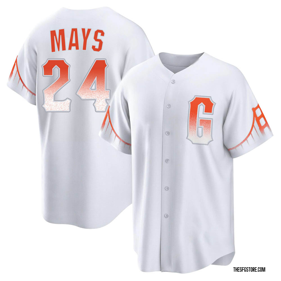White Replica Willie Mays Youth San Francisco Giants 2021 City Connect Jersey