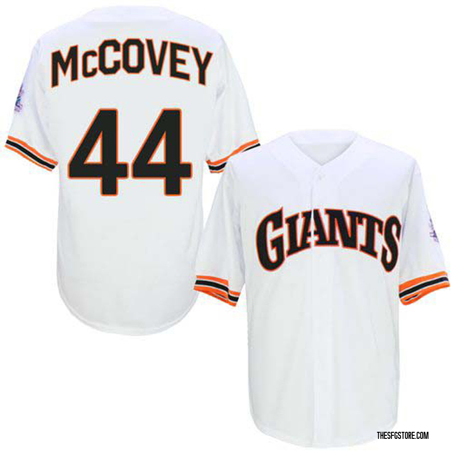 White Replica Willie McCovey Men's San Francisco Giants 1989 Throwback Jersey