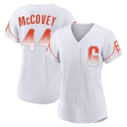 White Replica Willie McCovey Women's San Francisco Giants 2021 City Connect Jersey