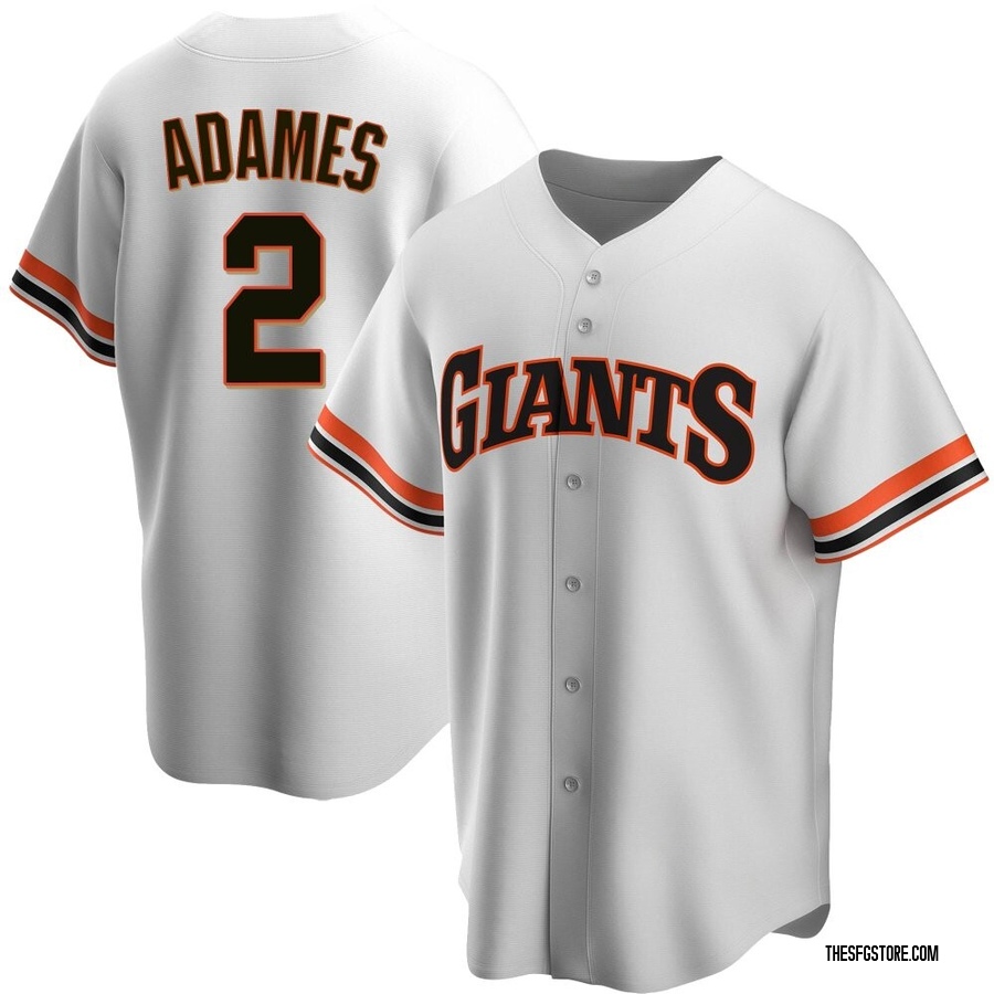 White Replica Willy Adames Men's San Francisco Giants Home Cooperstown Collection Jersey