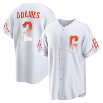 White Replica Willy Adames Youth San Francisco Giants 2021 City Connect Jersey